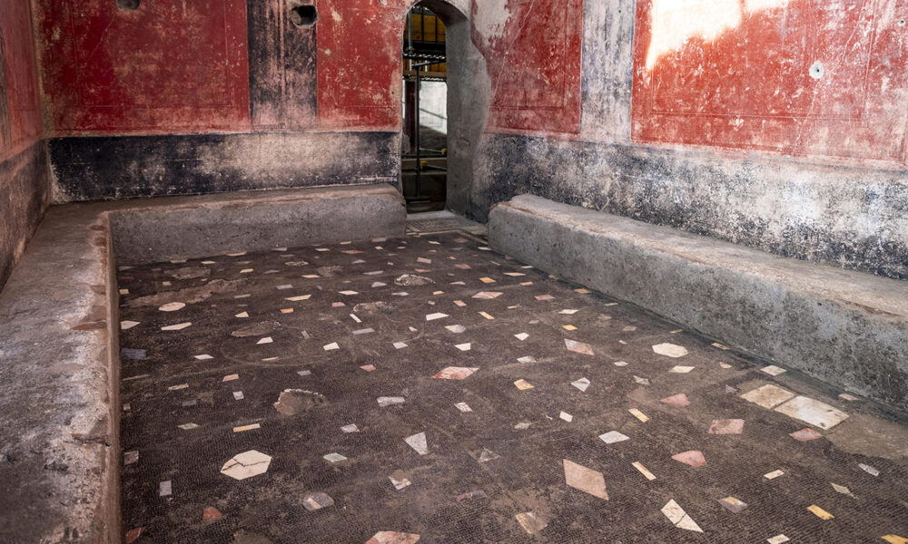 Los arqueólogos hallaron en el yacimiento de Pompeya (sur de Italia) "uno los complejos termales privados de los más grandes" jamás encontrados en el yacimiento de esta antigua urbe romana destruida por la erupción del volcán Vesubio el año 79. EFE/Parque Arqueológico de Pompeya / SOLO USO EDITORIAL/SOLO DISPONIBLE PARA ILUSTRAR LA NOTICIA QUE ACOMPAÑA (CRÉDITO OBLIGATORIO)