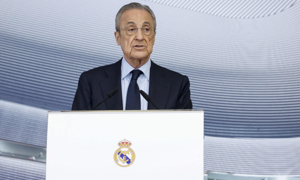 El presidente del Real Madrid, Florentino Pérez, en una foto de archivo. EFE/Chema Moya