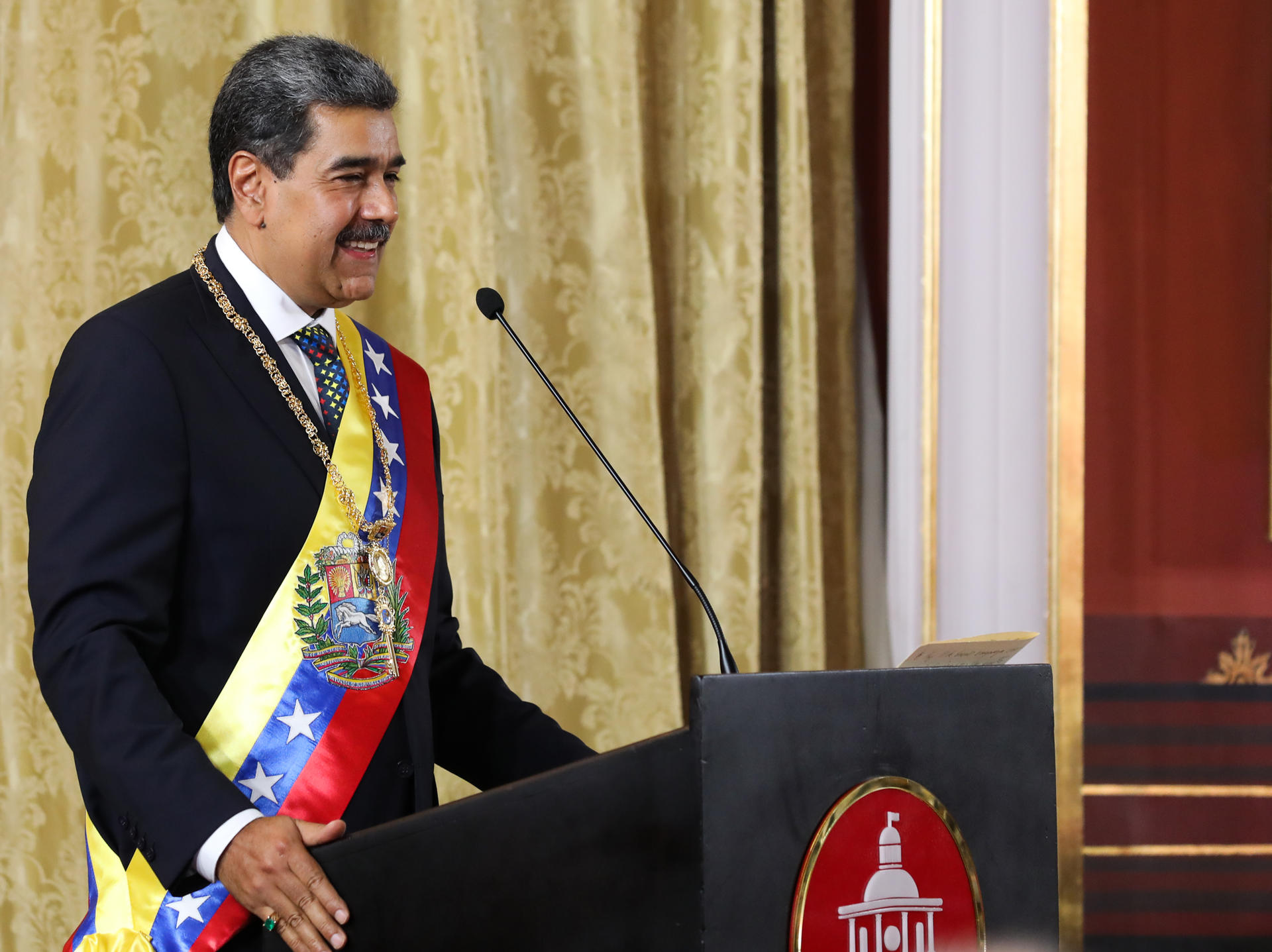 Fotografía cedida por el Palacio de Miraflores del presidente de Venezuela, Nicolás Maduro. EFE/ Palacio de Miraflores