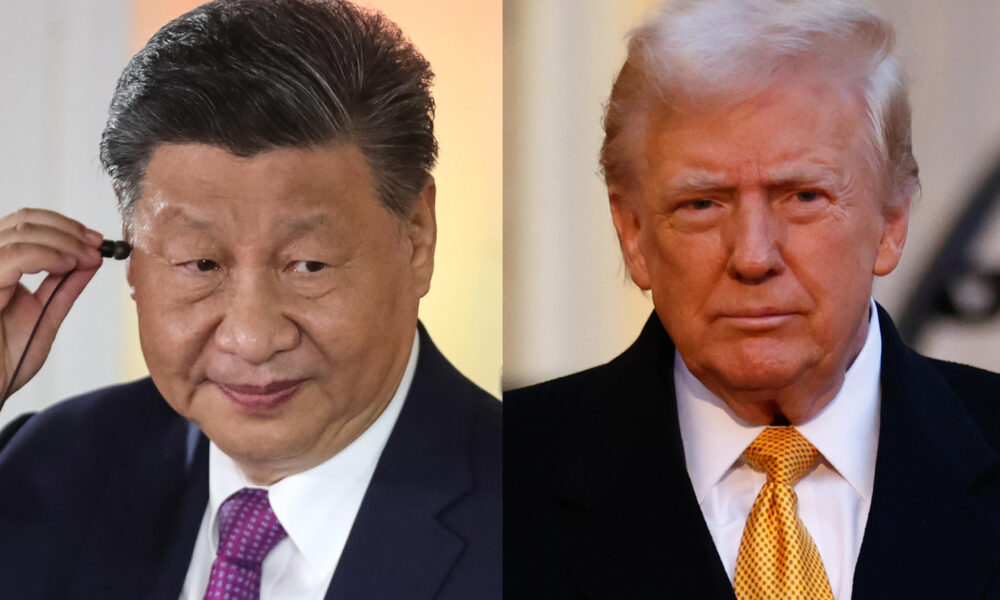 Combo de fotografías donde se observa al presidente de China, Xi Jinping (i), y al presidente electo de EE.UU., Donald Trump. EFE/ Paolo Aguilar / Mohammed Badra