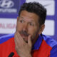 Simeone, en la rueda de prensa de este sábado. EFE/ Javier Lizón