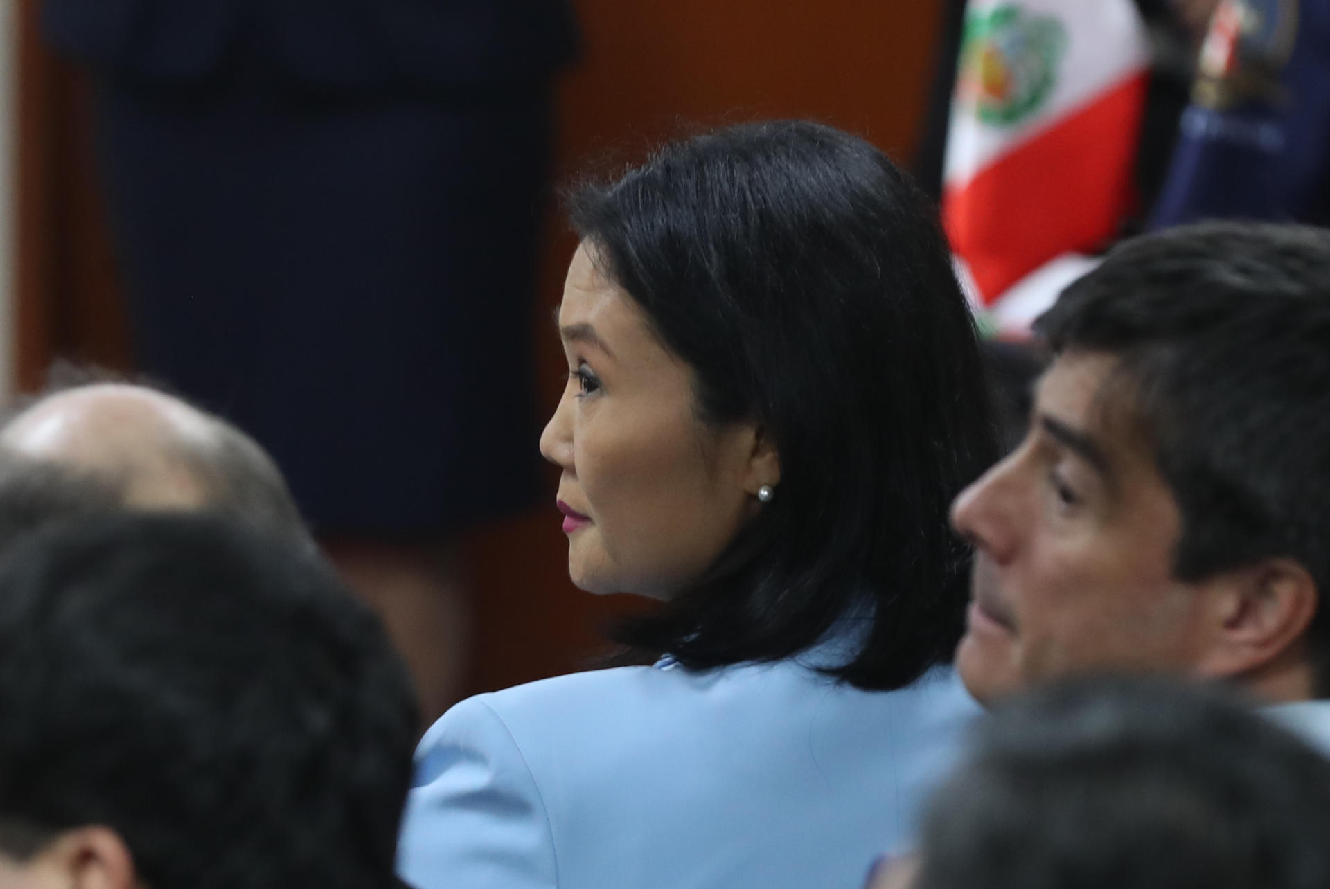 Fotografía de archivo en donde se ve a la líder política peruana Keiko Fujimori. EFE/ Paolo Aguilar