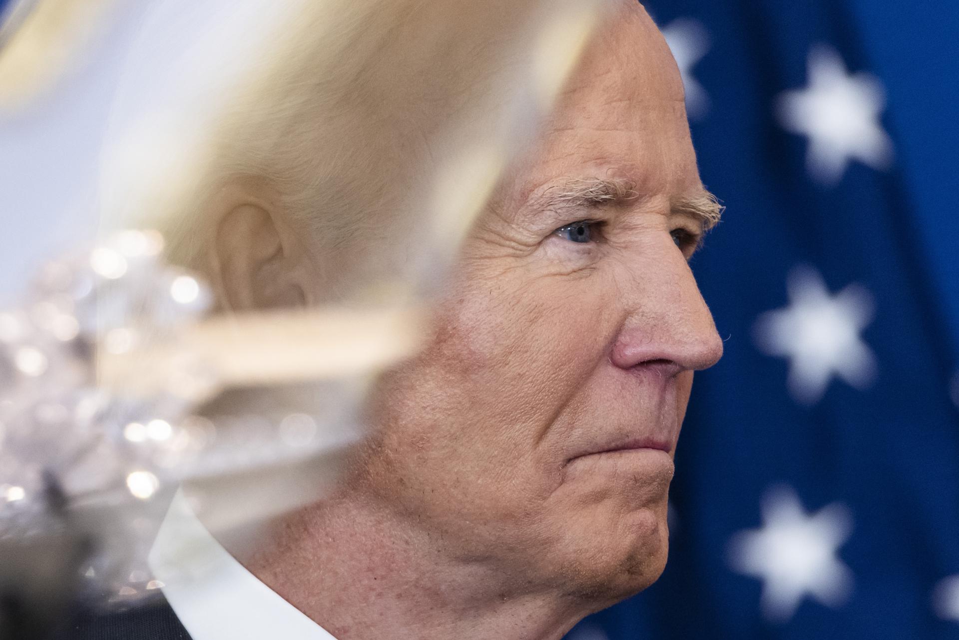 El presidente de Estados Unidos, Joe Biden, pronuncia el último discurso sobre política exterior de su presidencia en el Departamento de Estado en Washington, DC, EE.UU., el 13 de enero de 2025. EFE/EPA/Jim Lo Scalzo