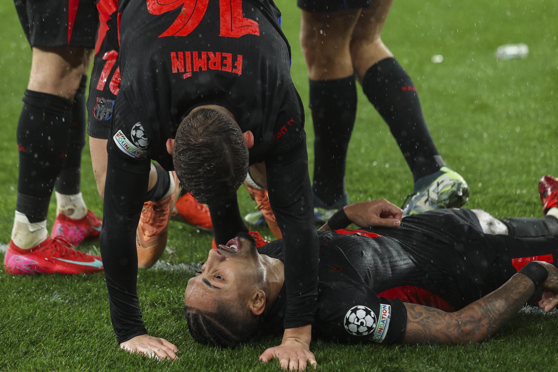 El brasileño Raphinha, extremo del FC Barcelona durante el partido de la UEFA Champions League en el estadio de Da Luz, Lisboa, Portugal.EFE/EPA/TIAGO PETINGA EFE/EPA/TIAGO PETINGA