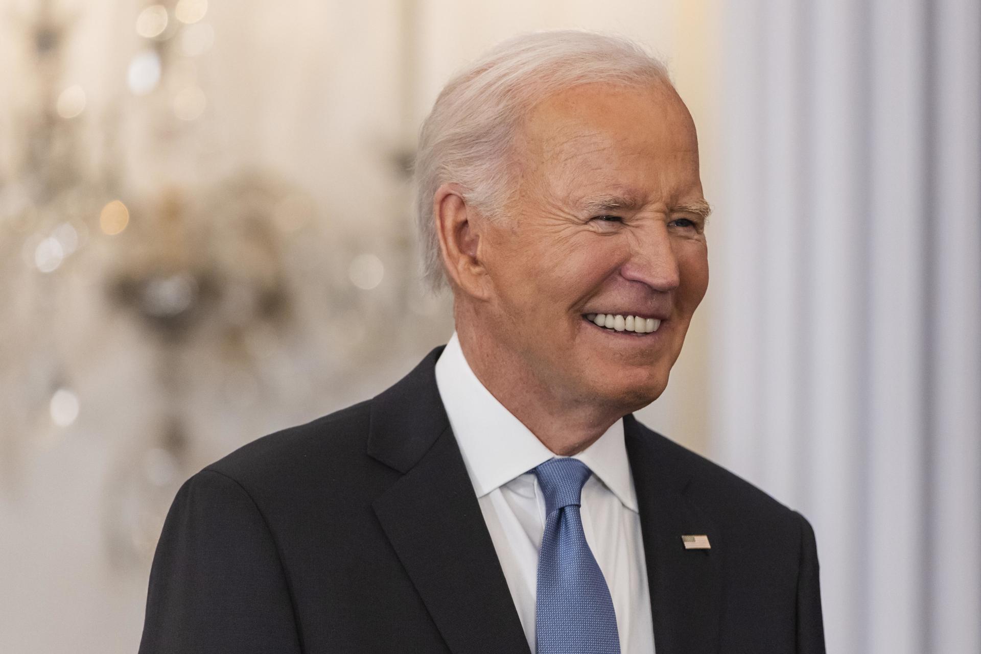 El presidente de Estados Unidos, Joe Biden, pronuncia el último discurso sobre política exterior de su presidencia en el Departamento de Estado en Washington, DC, EE.UU., el 13 de enero de 2025. EFE/EPA/Jim Lo Scalzo