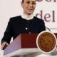 La presidenta de México, Claudia Sheinbaum, habla durante una rueda de prensa este lunes, en el Palacio Nacional de la Ciudad de México (México). EFE/ José Méndez