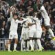 Los jugadores del Real Madrid celebran un gol en el estadio Santiago Bernabéu en foto de archivo de Fernando Villar. EFE