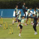 Jugadores de la selección mexicana de fútbol entrenan en el Estadio Akron de Guadalajara (México). Archivo. EFE/ Francisco Guasco