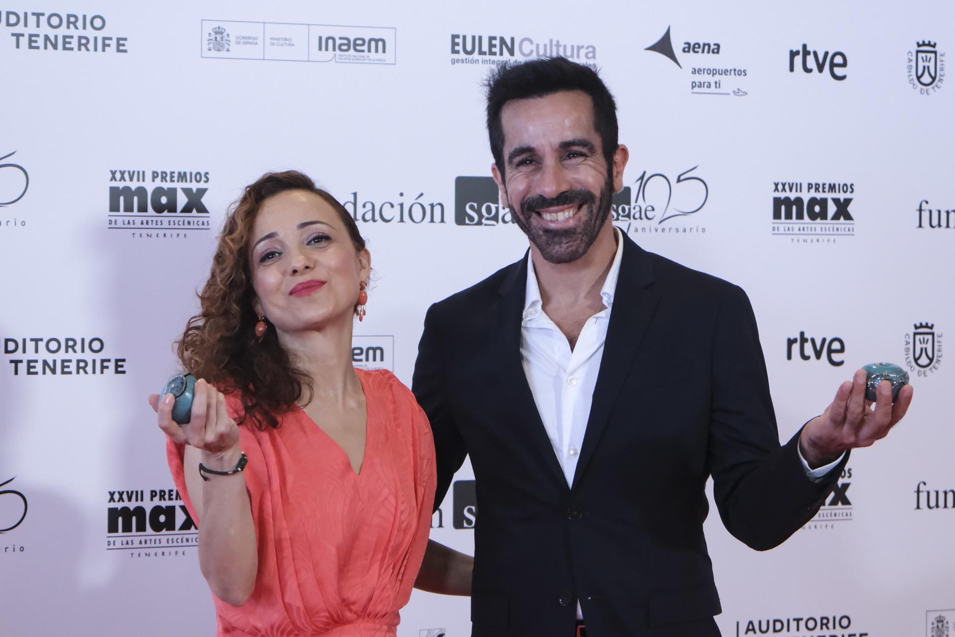 Fotografía de archivo de Olga Pericet y Daniel Abreu, ganadores de un Premio Max a la mejor coreografía por 'La Materia'. EFE/Alberto Valdés