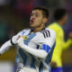 Fotografía de archivo del jugador de la selección de Argentina Sub-20 Claudio Echeverri. EFE/José Jácome