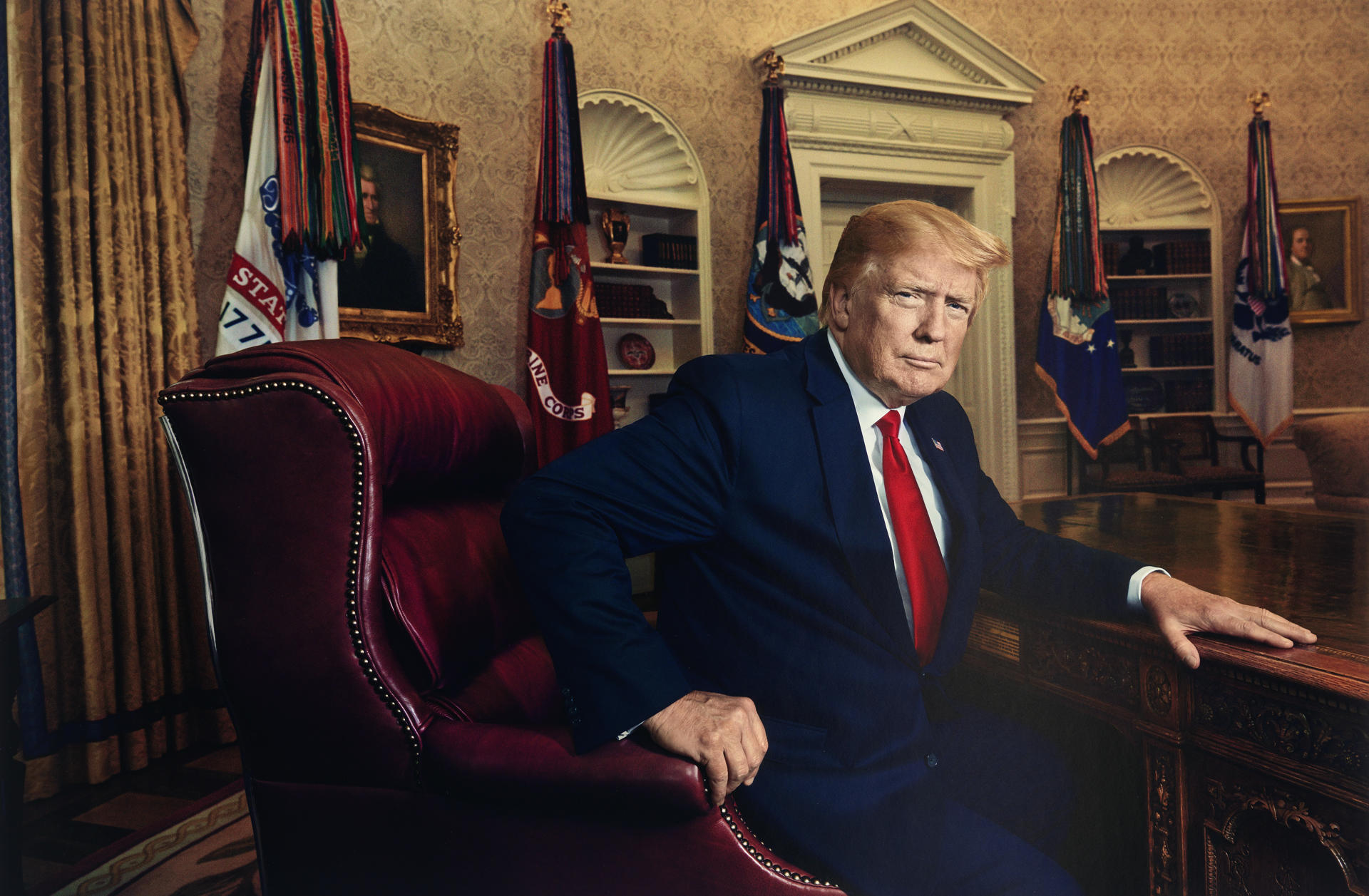 Fotografía cedida por la Galería Nacional de Retratos y el Instituto Smithsonian de un retrato del presidente electo estadounidense Donald Trump. EFE/ Pari Dukovic /Instituto Smithsonian/Galería Nacional de Retratos/SOLO USO EDITORIAL NO VENTAS /SOLO DISPONIBLE PARA ILUSTRAR LA NOTICIA QUE ACOMPAÑA (CRÉDITO OBLIGATORIO)