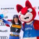 La italiana Federica Brignone tras ganar el Super Gigante de la prueba de la Copa del Mundo celebrada en la estación italiana de Cortina d'Ampezzo. EFE/EPA/LUCIANO SOLERO