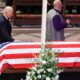 Fotografía del presidente de Estados Unidos, Joe Biden, en la ceremonia fúnebre de Jimmy Carter. EFE/Samuel Corum