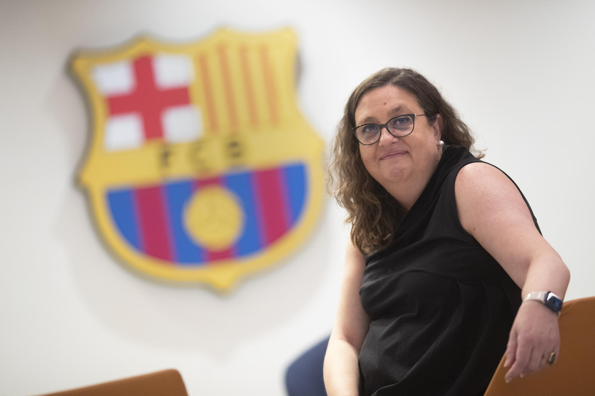 La vicepresidenta del Barcelona, Elena Fort, responsable del área institucional y del 'Espai Barça', en una imagen de archivo. EFE/Marta Pérez