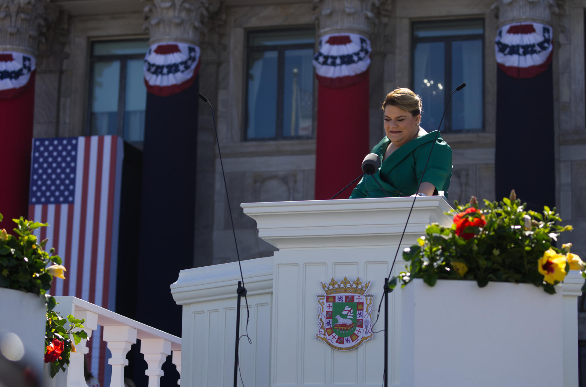 Imagen de archivo de la gobernadora de Puerto Rico, Jenniffer González. EFE/ Thais Llorca