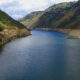 Fotografía del embalse Mazar este martes, en Sevilla de Oro (Ecuador). EFE/ Robert Puglla