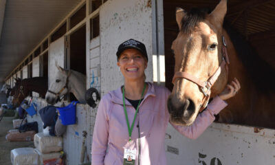 La directora ejecutiva de Los Angeles Equestrian Center (LAEC) posa durante una entrevista con EFE este sábado, en Los Ángeles (Estados Unidos). EFE/ Mónica Rubalcava