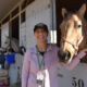 La directora ejecutiva de Los Angeles Equestrian Center (LAEC) posa durante una entrevista con EFE este sábado, en Los Ángeles (Estados Unidos). EFE/ Mónica Rubalcava