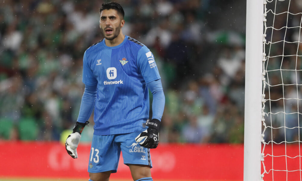 El guardameta del Betis, Rui Silva, en el estadio Benito Villamarín de Sevilla en foto de archivo de José Manuel Vidal.EFE