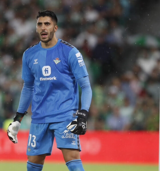 El guardameta del Betis, Rui Silva, en el estadio Benito Villamarín de Sevilla en foto de archivo de José Manuel Vidal.EFE