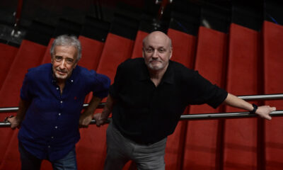 El actor Eduardo Blanco (i) y el director Juan José Campanella posan durante una entrevista con EFE en Buenos Aires (Argentina). EFE/ Matias Martin Campaya