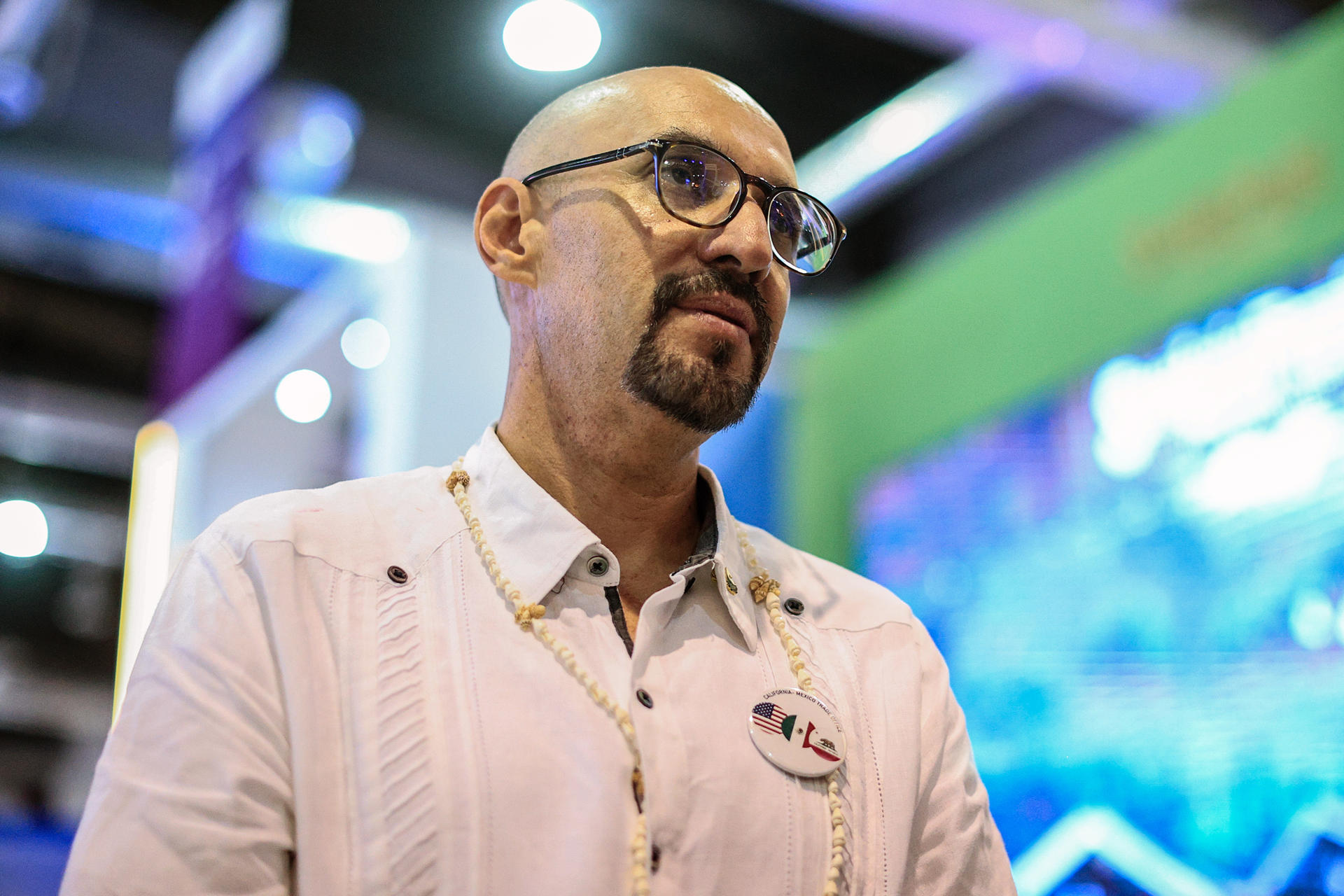 Fotografía de archivo del 14 de abril de 2024 del presidente de la Confederación de Cámaras Nacionales de Comercio, Servicios y Turismo (Concanaco-Servytur) de México, Octavio de la Torre, durante una entrevista con EFE en la ciudad de Acapulco (México). EFE/ David Guzmán