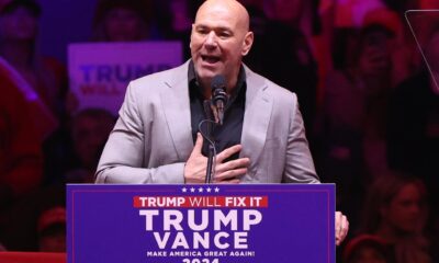 Fotografía de archivo de Dana White, empresario estadounidense y presidente de la UFC, durante un mitin realizado para el expresidente de EE.UU. y candidato presidencial republicano Donald Trump, en el Madison Square Garden de Nueva York, Nueva York, EE. UU., el 27 de octubre de 2024. EFE/EPA/SARAH YENESEL