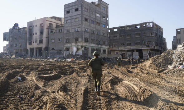 Imagen del 8 de enero de 2025 de Yabalia, en el norte de la Franja de Gaza. EFE/Alejandro Ernesto