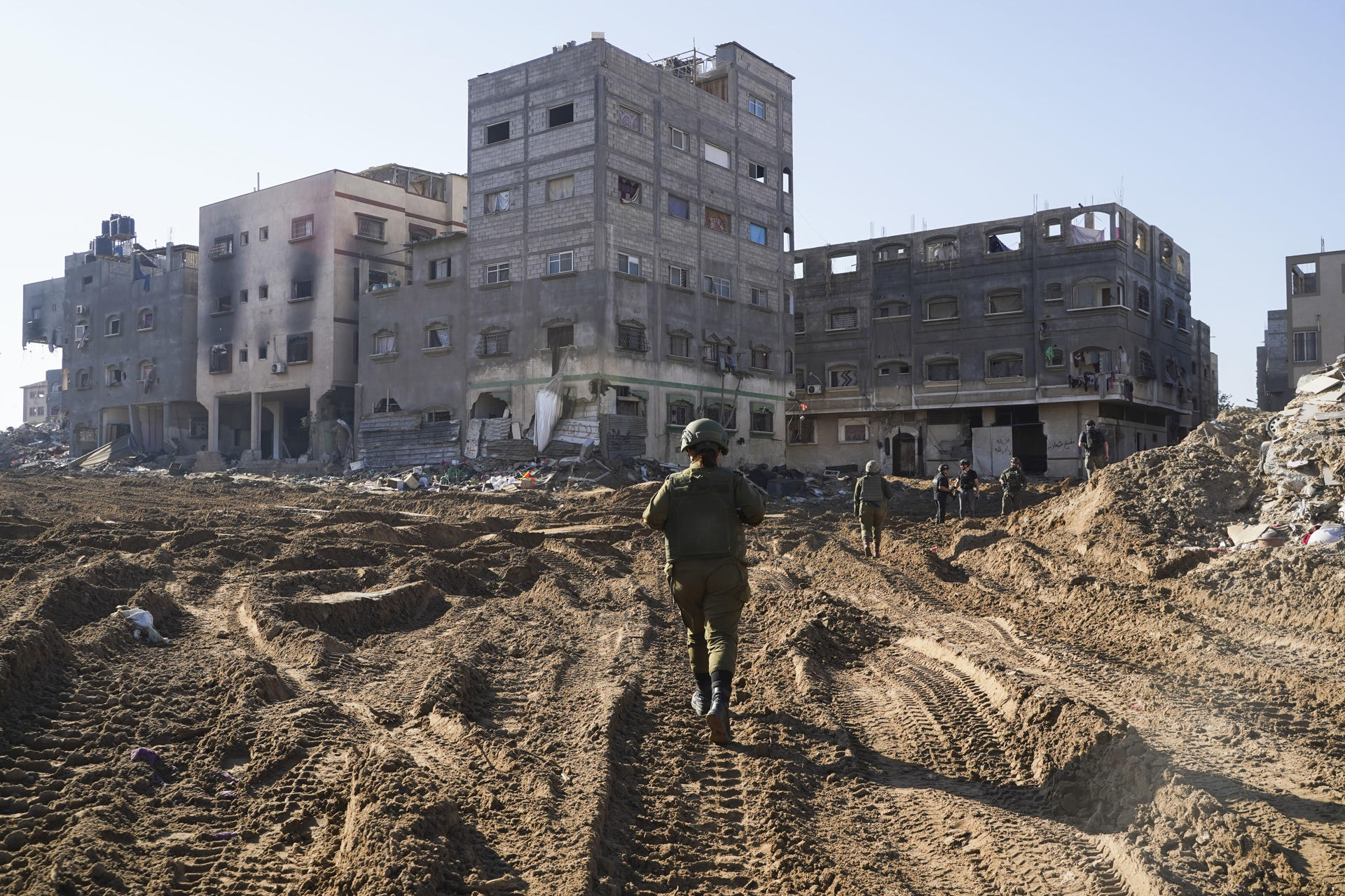 Imagen del 8 de enero de 2025 de Yabalia, en el norte de la Franja de Gaza. EFE/Alejandro Ernesto