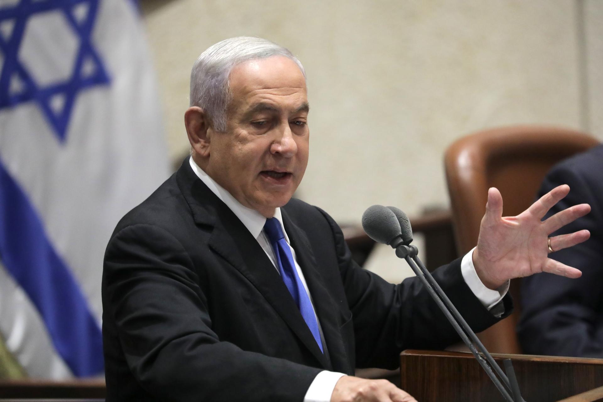 El primer ministro de Israel, Benjamin Netanyahu. EFE/EPA/ABIR SULTAN