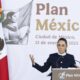 La presidenta de México, Claudia Sheinbaum, habla durante la presentación del 'Plan México' este lunes, en el Museo Nacional de Antropología e Historia de la Ciudad de México (México). EFE/ Mario Guzmán