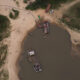 Fotografía del 12 de septiembre de 2024 de embarcaciones a orillas del Río Paraguay, en la ciudad de Asunción (Paraguay). EFE/ Juan Pablo Pino