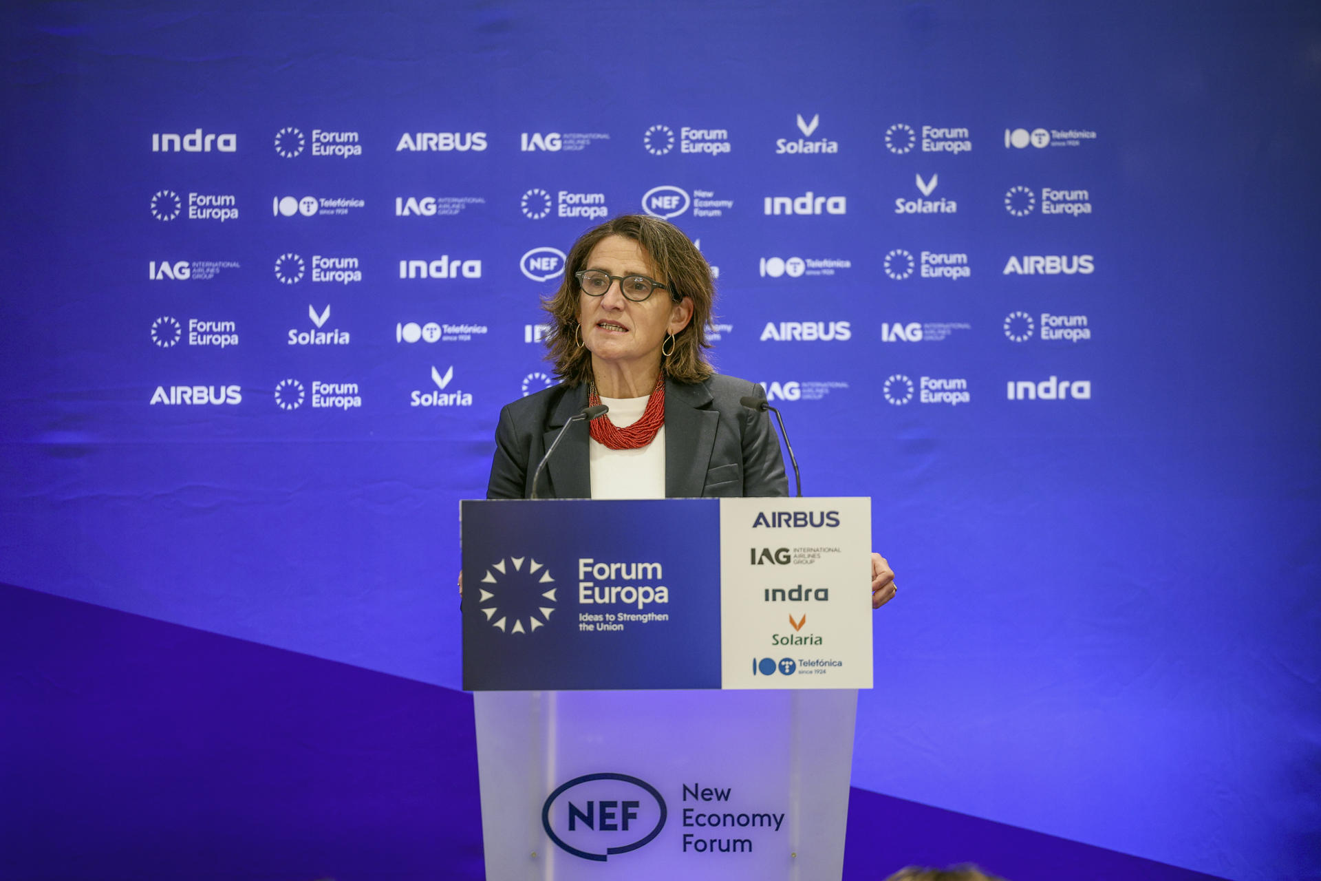 La vicepresidenta ejecutiva de la Comisión Europea para una Transición Limpia, Justa y Competitiva, Teresa Ribera. EFE/Pablo Garrigós Cucarella