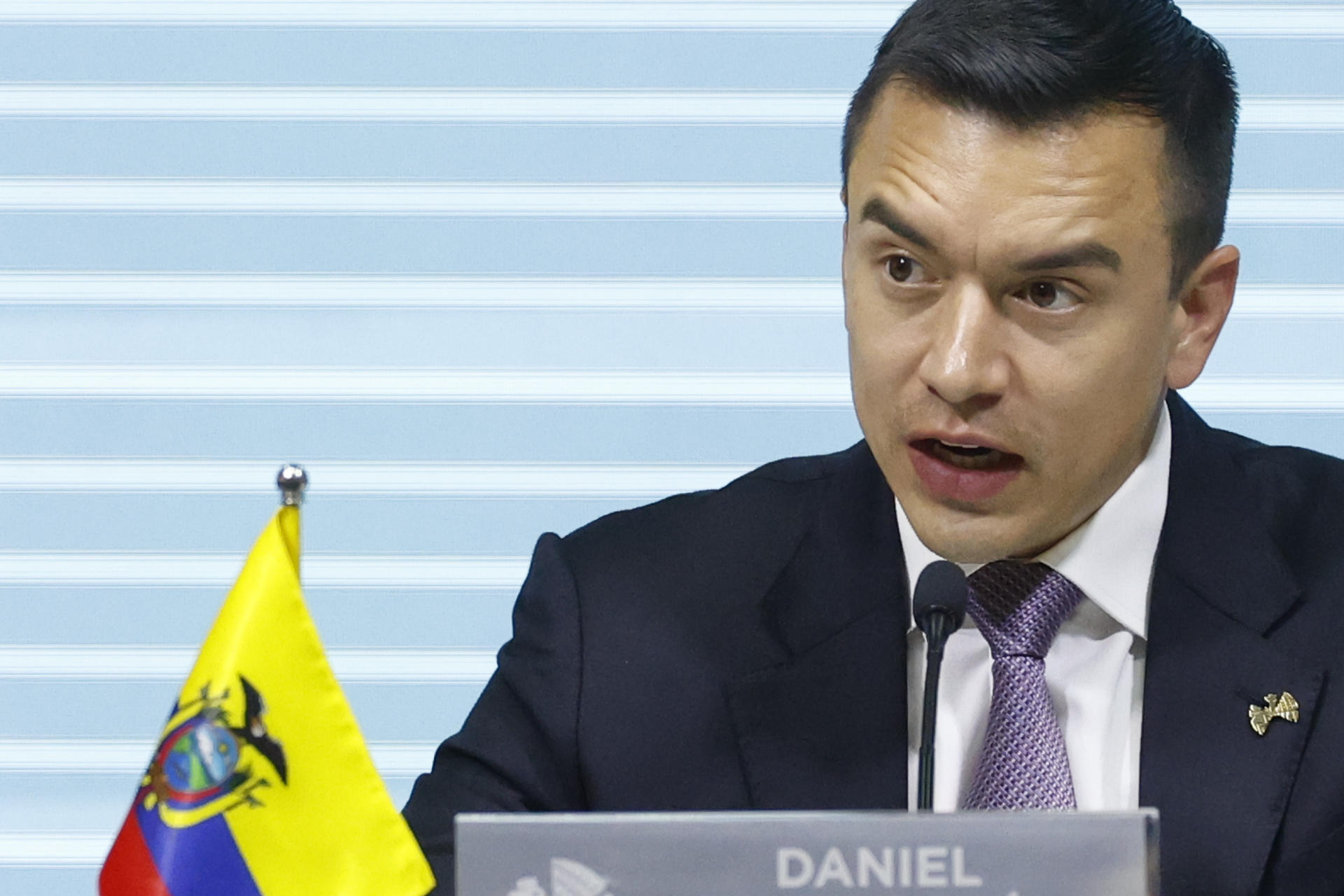 Foto de archivo del presidente de Ecuador, Daniel Noboa. EFE/ Bienvenido Velasco