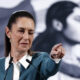 La presidenta de México, Claudia Sheinbaum, participa este lunes durante una rueda de prensa en Palacio Nacional de la Ciudad de México (México). EFE/ Mario Guzmán