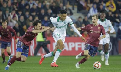 Álvaro Rodríguez, en el partido contra el Pontevedra. EFE/ Lavandeira Jr