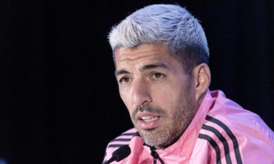 El delantero uruguayo Luis Suárez se declaró este jueves en Miami partidario de que la MLS aumente la capacidad de los clubes para contratar más jugadores internacionales. EFE/EPA/CRISTOBAL HERRERA-ULASHKEVICH