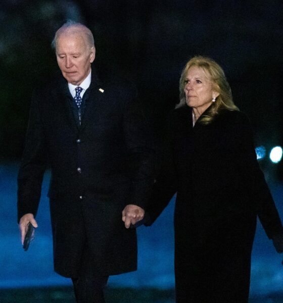 El presidente de Estados Unidos, Joe Biden, y la primera dama, Dra. Jill Biden, regresan a la Casa Blanca en Washington, DC, EE. UU., el 8 de enero de 2025. EFE/EPA/Anna Rose Layden / POOL