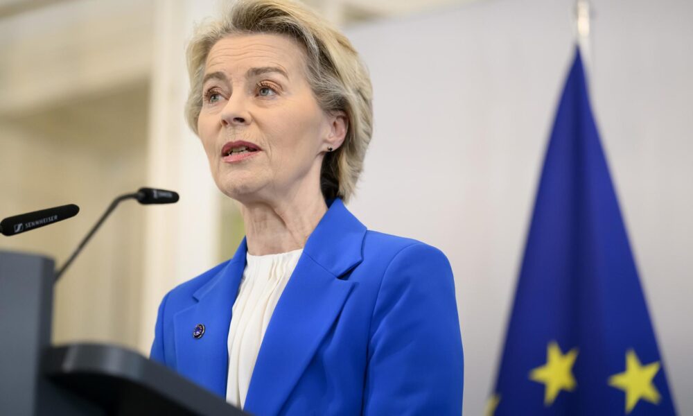 Imagen de Archivo de la presidenta de la Comisión Europea, Ursula von der Leyen.
EFE/EPA/ANTHONY ANEX