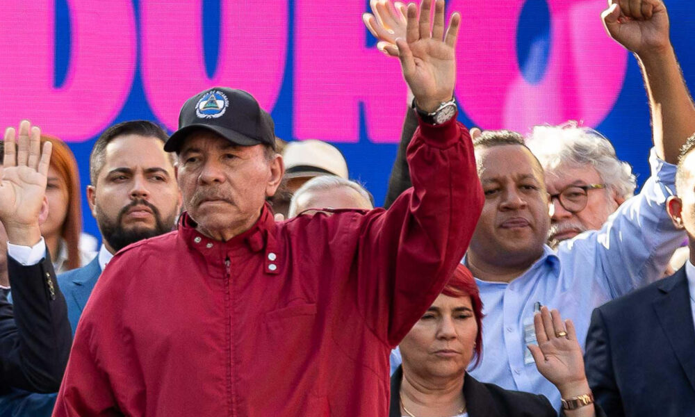 Fotografía del 10 de enero de 2025 del presidente de Nicaragua, Daniel Ortega, en un acto en Caracas (Venezuela). EFE/ Ronald Peña R.