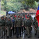 Fotografía cedida por el Palacio de Miraflores donde se observa al líder chavista Nicolás Maduro (c) durante ejercicios militares este miércoles, en Caracas (Venezuela). EFE/ Palacio de Miraflores