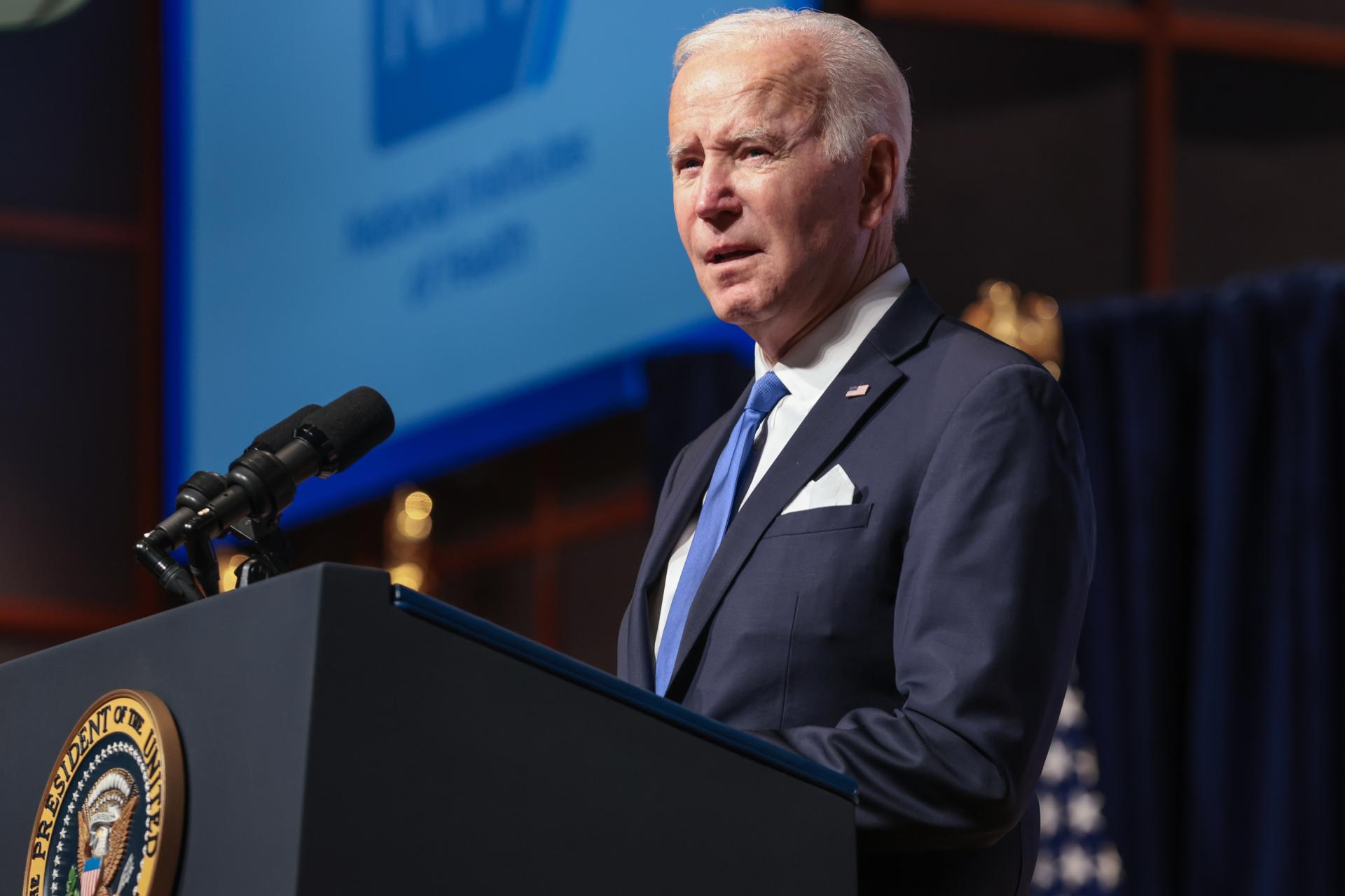 Fotografía de archivo del presidente de EE. UU. Joe Biden. EFE/Oliver Contreras / POOL