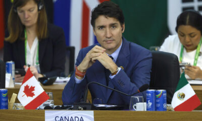 Fotografía de archivo del primer ministro de Canadá, Justin Trudeau, durante la apertura del segundo día de la Cumbre de jefes de Estado del G20 en Río de Janeiro (Brasil). EFE/ Sebastiao Moreira