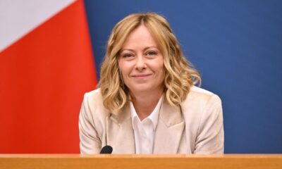 La primera ministra italiana Giorgia Meloni habla durante la conferencia de prensa de fin de año, en Roma, Italia, 09 de enero de 2025. (Italia, Roma) 
EFE/EPA/ALESSANDRO DI MEO