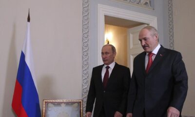 Imagen de archivo de los presidentes ruso, Vladimir Putin, y bielorruso, Alexander Lukashenko. EPA/ANATOLY MALTSEV