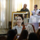 Devotos de la beata María Felicia de Jesús Sacramentado, más conocida como ‘Chiquitunga’, realizan una ceremonia religiosa este domingo en Asunción (Paraguay). EFE/ Juan Pablo Pino