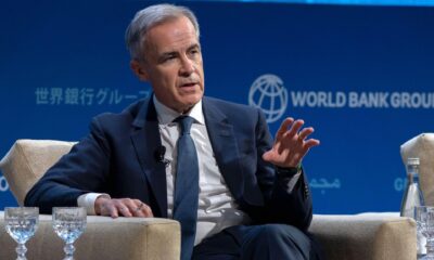 Fotografía de archivo de Mark Carney durante una mesa redonda en el tercer día de las Reuniones Anuales de 2023 del Fondo Monetario Internacional (FMI) y el Grupo del Banco Mundial (GBM) en Marrakech, Marruecos, el 11 de octubre de 2023. EFE/EPA/Jalal Morchidi