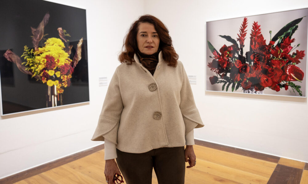 La directora general del Museo de Arte Contemporáneo de Monterrey (MARCO), Taiyana Pimentel posa durante una rueda de prensa este jueves, en Monterrey (Mexico). EFE/ Miguel Sierra