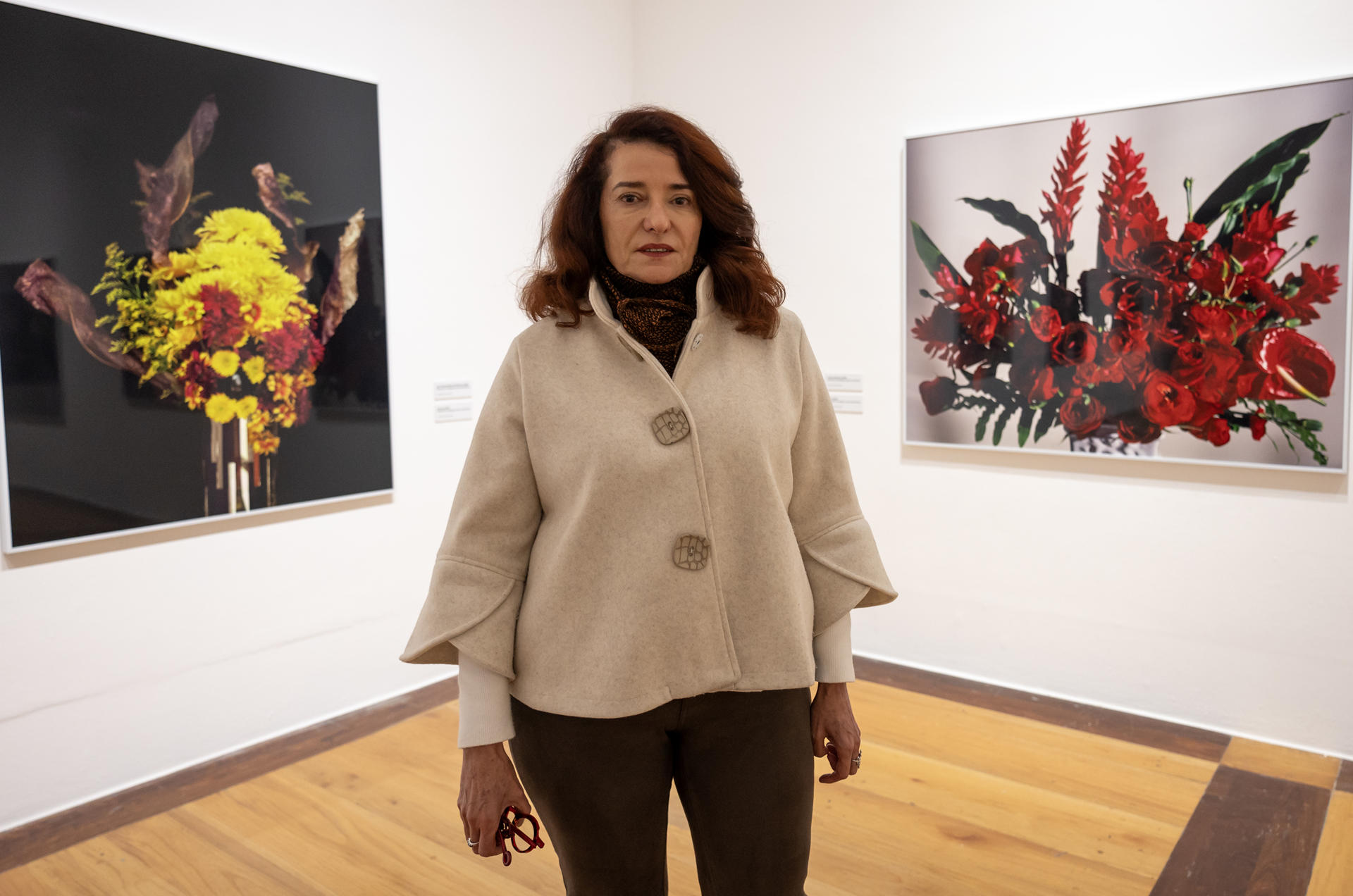 La directora general del Museo de Arte Contemporáneo de Monterrey (MARCO), Taiyana Pimentel posa durante una rueda de prensa este jueves, en Monterrey (Mexico). EFE/ Miguel Sierra