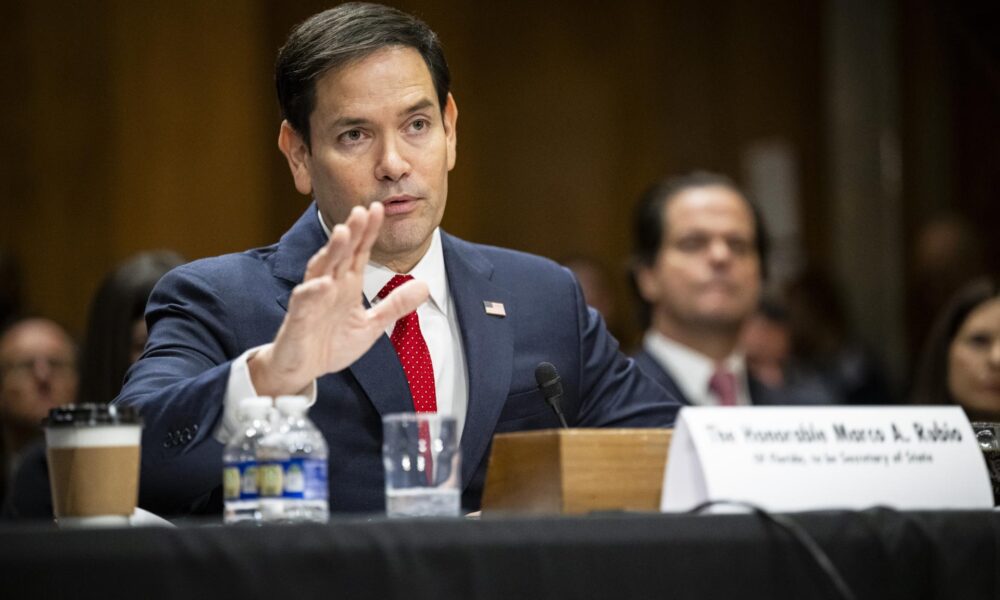 Foto de archivo de Marco Rubio, nuevo secretario de Estado de EE.UU. EFE/EPA/GRAEME SLOAN